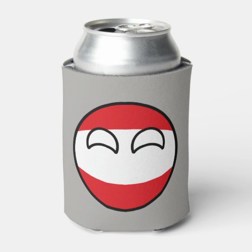 Funny Trending Geeky Austria Countryball Can Cooler