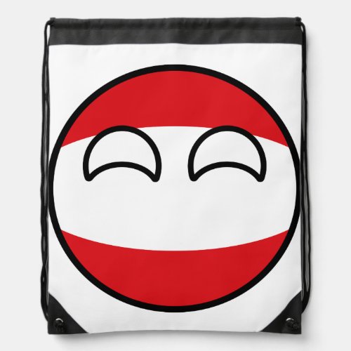 Funny Trending Geeky Austria Countryball Drawstring Bag