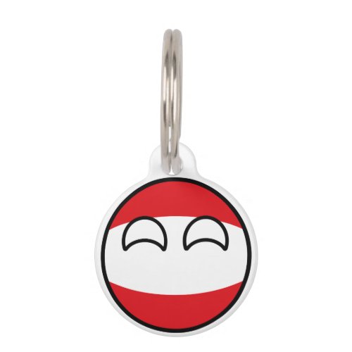 Funny Trending Geeky Austria Countryball Pet Tag