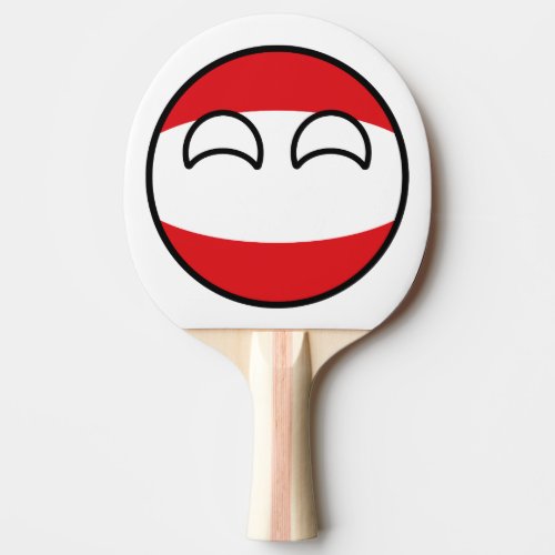 Funny Trending Geeky Austria Countryball Ping Pong Paddle