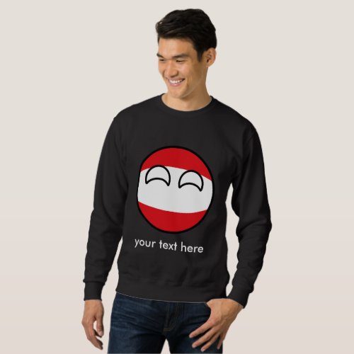 Funny Trending Geeky Austria Countryball Sweatshirt
