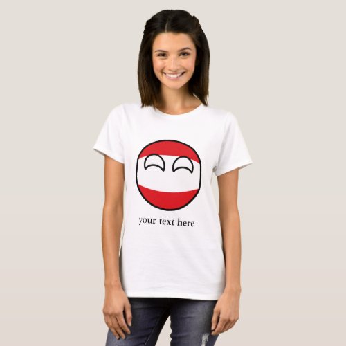 Funny Trending Geeky Austria Countryball T_Shirt