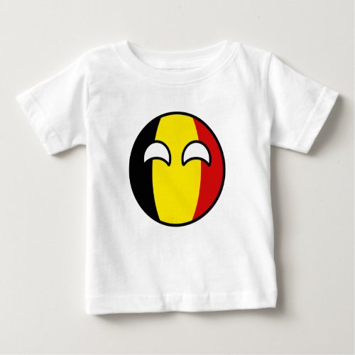 Funny Trending Geeky Belgium Countryball Baby T_Shirt