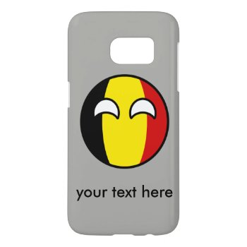 Funny Trending Geeky Belgium Countryball Samsung Galaxy S7 Case by Countryballs_Store at Zazzle
