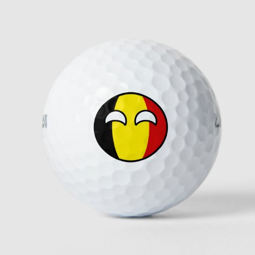 Funny Trending Geeky Belgium Countryball Golf Balls