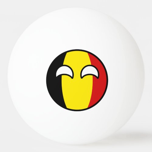 Funny Trending Geeky Belgium Countryball Ping Pong Ball