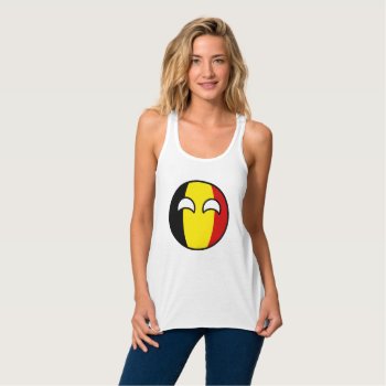 Funny Trending Geeky Belgium Countryball Tank Top by Countryballs_Store at Zazzle