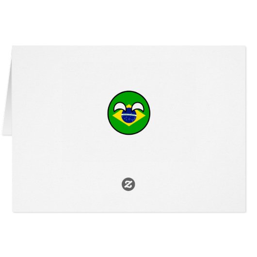 Funny Trending Geeky Brazil Countryball (Back Horizontal)