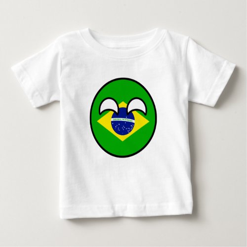 Funny Trending Geeky Brazil Countryball Baby T_Shirt