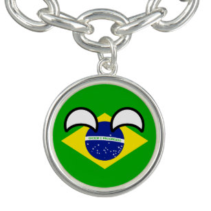 Funny Trending Geeky Brazil Countryball Bracelet
