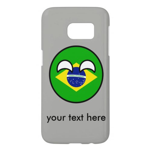 Funny Trending Geeky Brazil Countryball Samsung Galaxy S7 Case