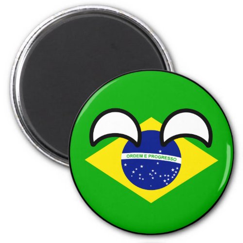 Funny Trending Geeky Brazil Countryball Magnet