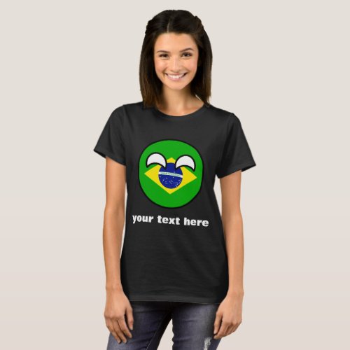 Funny Trending Geeky Brazil Countryball T_Shirt