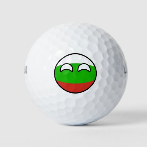 Funny Trending Geeky Bulgaria Countryball Golf Balls