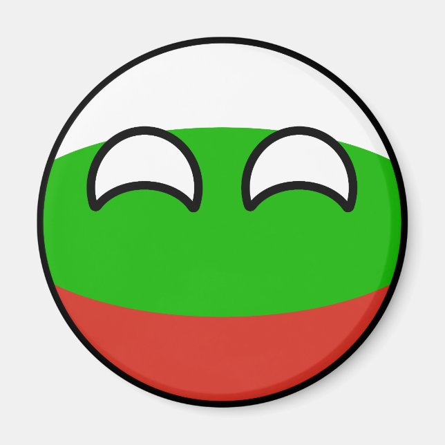 Funny Trending Geeky Bulgaria Countryball Magnet (Front)