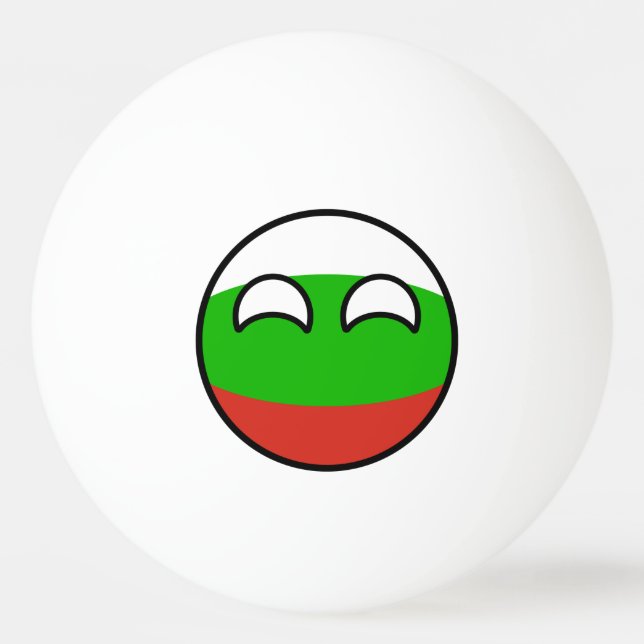Funny Trending Geeky Bulgaria Countryball Ping-Pong Ball (Front)