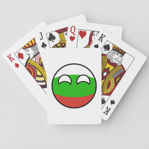 Funny Trending Geeky Bulgaria Countryball Poker Cards