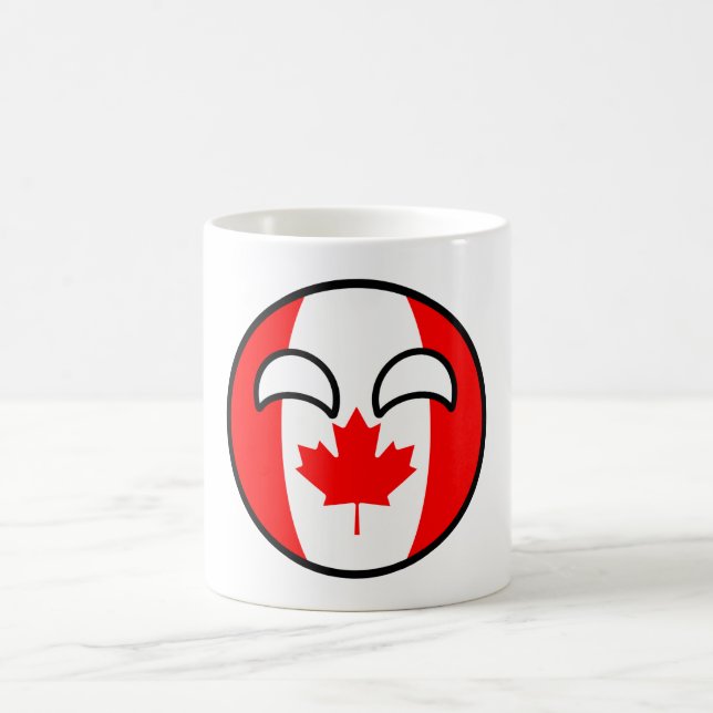 Funny Trending Geeky Canada Countryball Coffee Mug (Center)