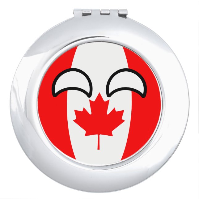 Funny Trending Geeky Canada Countryball Compact Mirror (Front)