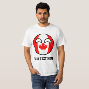 Funny Trending Geeky Canada Countryball T-Shirt