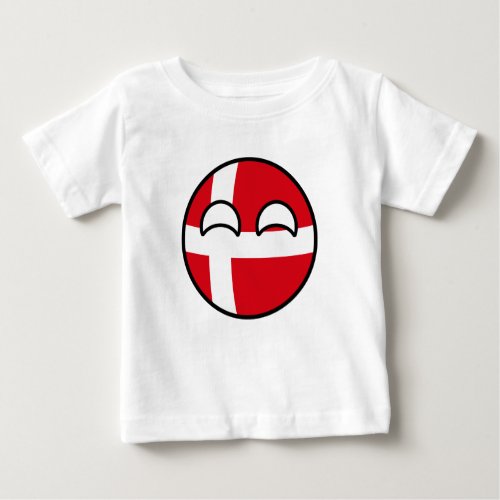Funny Trending Geeky Denmark Countryball Baby T_Shirt