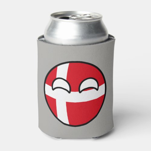 Funny Trending Geeky Denmark Countryball Can Cooler