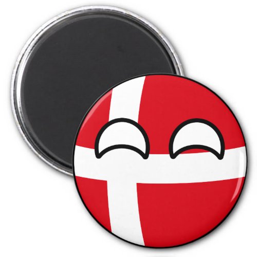 Funny Trending Geeky Denmark Countryball Magnet