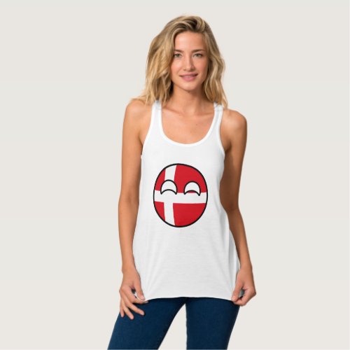 Funny Trending Geeky Denmark Countryball Tank Top