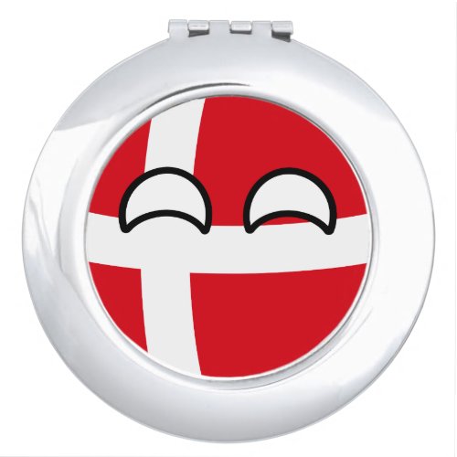 Funny Trending Geeky Denmark Countryball Vanity Mirror