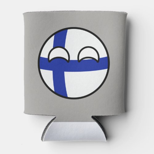 Funny Trending Geeky Finland Countryball Can Cooler