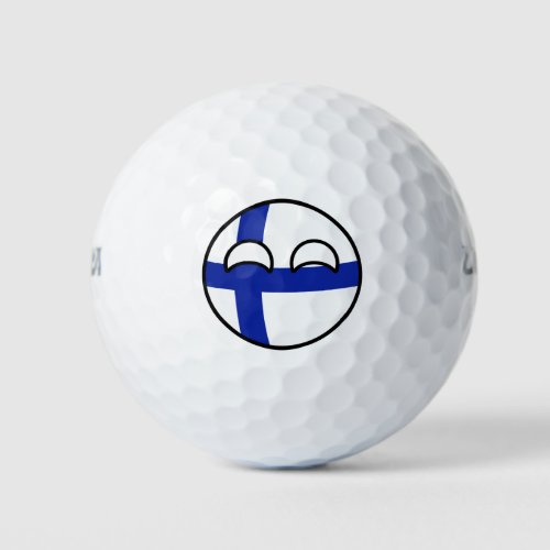 Funny Trending Geeky Finland Countryball Golf Balls