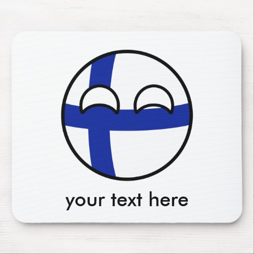 Funny Trending Geeky Finland Countryball Mouse Pad