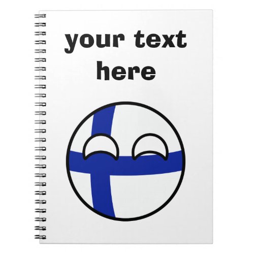 Funny Trending Geeky Finland Countryball Notebook
