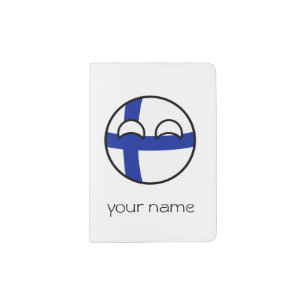 Funny Trending Geeky Finland Countryball Passport Holder