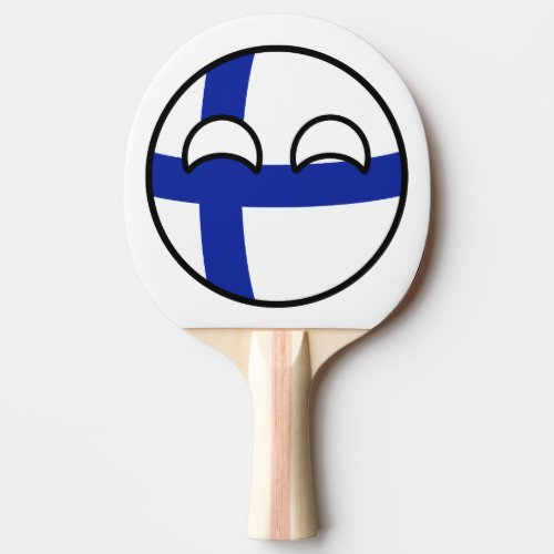 Funny Trending Geeky Finland Countryball Ping_Pong Paddle