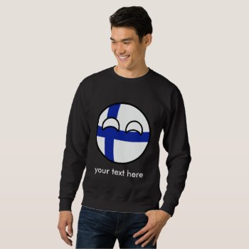 Funny Trending Geeky Finland Countryball Sweatshirt by Countryballs_Store at Zazzle