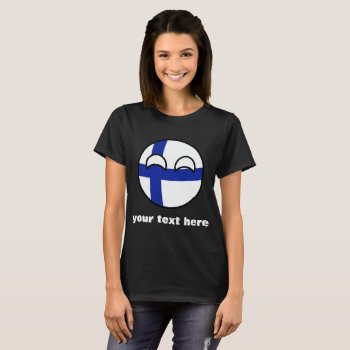 Funny Trending Geeky Finland Countryball T-shirt by Countryballs_Store at Zazzle