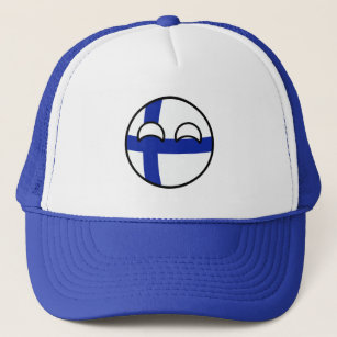 Funny Trending Geeky Finland Countryball Trucker Hat