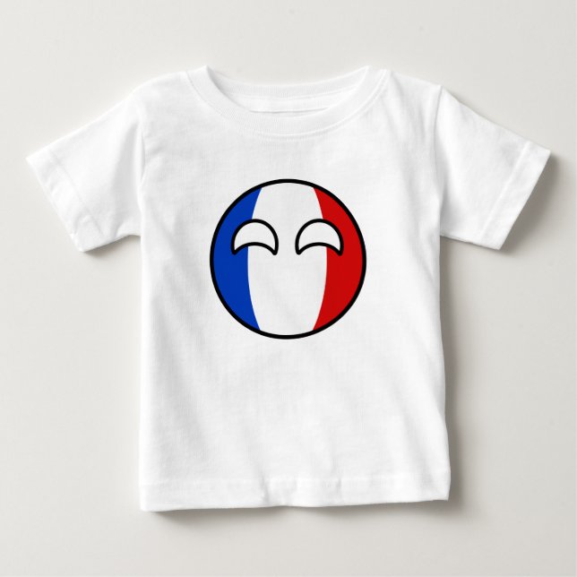Funny Trending Geeky France Countryball Baby T-Shirt (Front)
