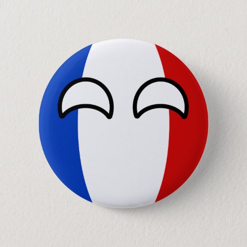 Funny Trending Geeky France Countryball Button