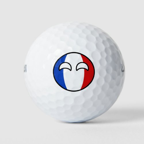 Funny Trending Geeky France Countryball Golf Balls