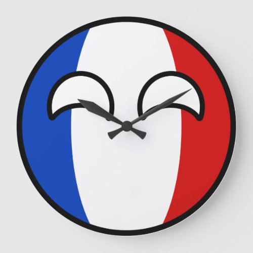 Funny Trending Geeky France Countryball Large Clock