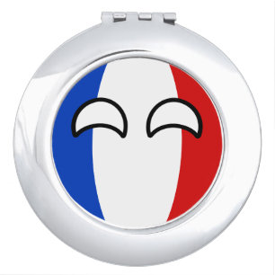 Funny Trending Geeky France Countryball Mirror For Makeup