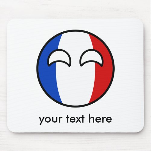 Funny Trending Geeky France Countryball Mouse Pad