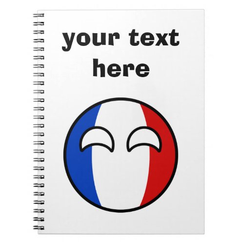 Funny Trending Geeky France Countryball Notebook