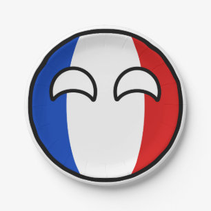 Funny Trending Geeky France Countryball Paper Plates