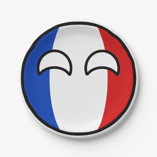 Funny Trending Geeky France Countryball Paper Plates