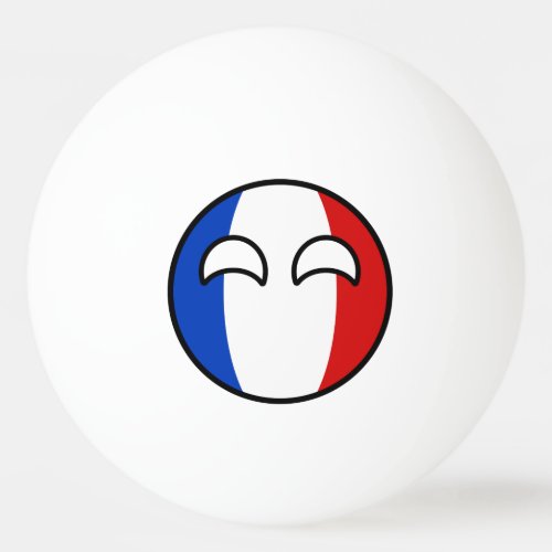 Funny Trending Geeky France Countryball Ping Pong Ball