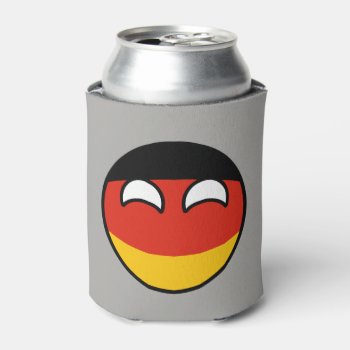 Funny Trending Geeky Germany Countryball Can Cooler by Countryballs_Store at Zazzle