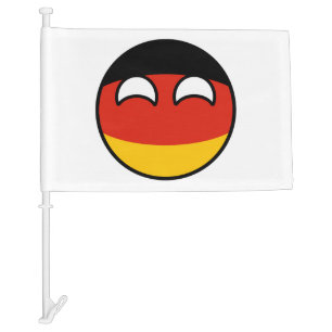 Funny Trending Geeky Germany Countryball Car Flag